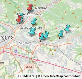 Mappa Via Spallanzani, 24061 Albano Sant'Alessandro BG, Italia (3.57917)