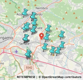 Mappa Via Spallanzani, 24061 Albano Sant'Alessandro BG, Italia (3.274)