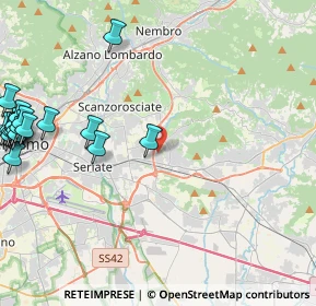 Mappa Via Spallanzani, 24061 Albano Sant'Alessandro BG, Italia (6.365)