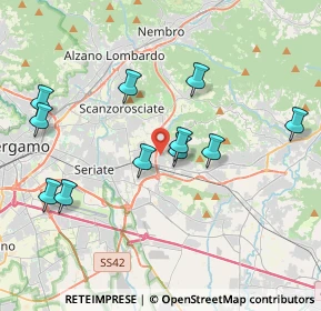 Mappa Via Spallanzani, 24061 Albano Sant'Alessandro BG, Italia (3.83727)