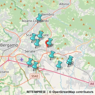 Mappa Via Spallanzani, 24061 Albano Sant'Alessandro BG, Italia (3.52727)