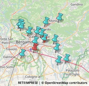 Mappa Via Spallanzani, 24061 Albano Sant'Alessandro BG, Italia (6.4225)