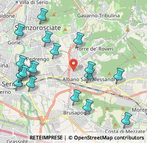 Mappa Via Spallanzani, 24061 Albano Sant'Alessandro BG, Italia (2.33056)