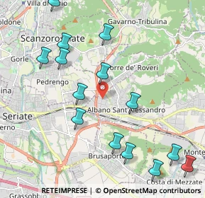 Mappa Via Spallanzani, 24061 Albano Sant'Alessandro BG, Italia (2.37286)