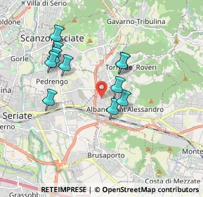 Mappa Via Spallanzani, 24061 Albano Sant'Alessandro BG, Italia (1.61455)