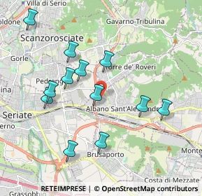Mappa Via Spallanzani, 24061 Albano Sant'Alessandro BG, Italia (1.90667)