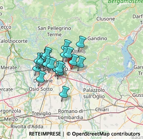 Mappa Via Spallanzani, 24061 Albano Sant'Alessandro BG, Italia (9.852)