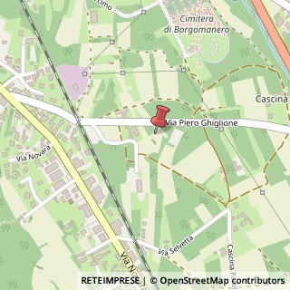 Mappa Via Piero Ghiglione, 34, 28021 Borgomanero, Novara (Piemonte)