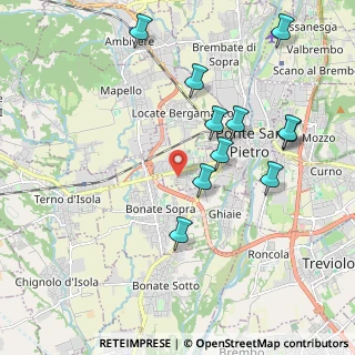Mappa Via Danubio, 24030 Presezzo BG, Italia (2.05818)