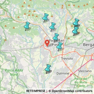 Mappa Via Danubio, 24030 Presezzo BG, Italia (4.38636)
