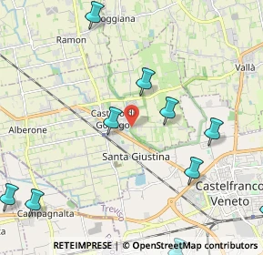 Mappa 31033 Castello di Godego TV, Italia (2.96727)