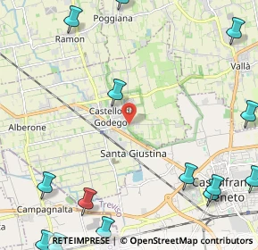 Mappa 31033 Castello di Godego TV, Italia (3.51)