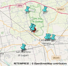 Mappa 31033 Castello di Godego TV, Italia (3.05273)