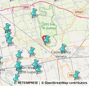 Mappa 31033 Castello di Godego TV, Italia (6.5095)