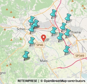 Mappa Via Giovanni Pascoli, 36015 Schio VI, Italia (3.59929)