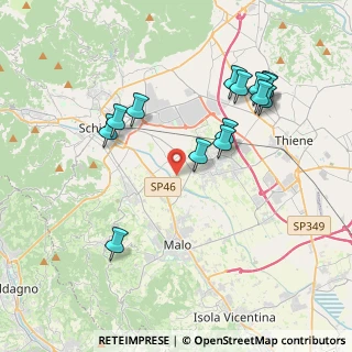 Mappa Via Giovanni Pascoli, 36030 San Vito di Leguzzano VI, Italia (3.97429)