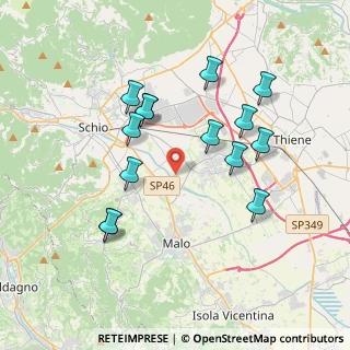 Mappa Via Giovanni Pascoli, 36030 San Vito di Leguzzano VI, Italia (3.59929)