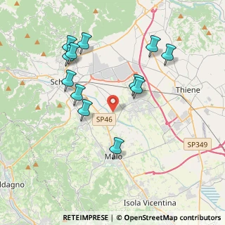 Mappa Via Giovanni Pascoli, 36030 San Vito di Leguzzano VI, Italia (3.94667)