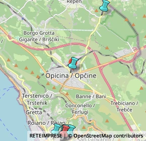 Mappa 34151 Villa Opicina TS, Italia (3.5855)