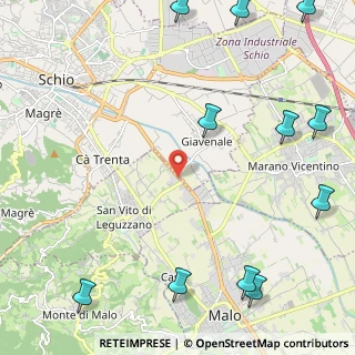 Mappa Via Vicenza, 36030 San Vito di Leguzzano VI, Italia (3.36364)