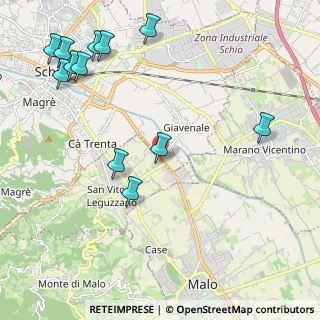 Mappa Via Vicenza, 36030 San Vito di Leguzzano VI, Italia (2.68167)