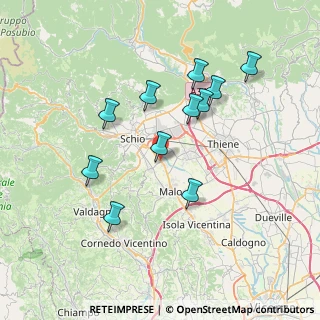 Mappa Via Vicenza, 36030 San Vito di Leguzzano VI, Italia (6.86364)