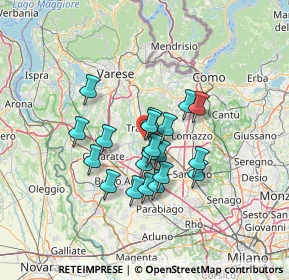 Mappa Via Salvador Allende, 21049 Tradate VA, Italia (10.1515)