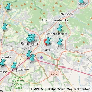 Mappa Via delle Tofane, 24125 Bergamo BG, Italia (5.25)