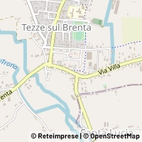 Mapa Tezze sul Brenta