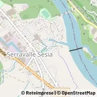 Mapa Serravalle Sesia