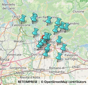 Mappa Via Briantea, 24127 Bergamo BG, Italia (10.57158)