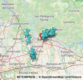 Mappa Via Briantea, 24127 Bergamo BG, Italia (8.10385)