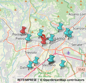 Mappa Via Briantea, 24127 Bergamo BG, Italia (3.665)