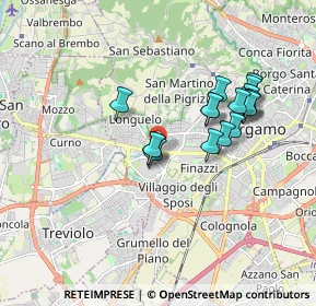 Mappa Via Briantea, 24127 Bergamo BG, Italia (1.57706)