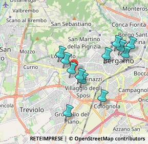 Mappa Via Briantea, 24128 Bergamo BG, Italia (1.70583)