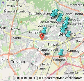 Mappa Via Briantea, 24127 Bergamo BG, Italia (2.03583)