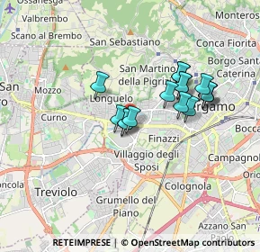 Mappa Via Briantea, 24127 Bergamo BG, Italia (1.40688)