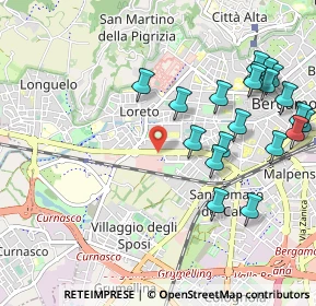 Mappa Via Salvo D'Acquisto, 24127 Bergamo BG, Italia (1.1735)