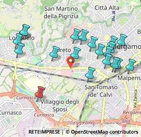 Mappa Via Salvo D'Acquisto, 24127 Bergamo BG, Italia (1.0555)
