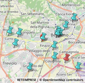 Mappa Via Salvo D'Acquisto, 24127 Bergamo BG, Italia (2.152)