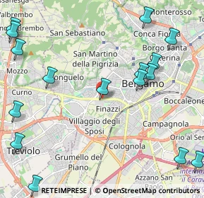 Mappa Via Salvo D'Acquisto, 24127 Bergamo BG, Italia (2.95625)