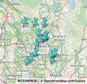 Mappa Via A. Furlanelli, 20833 Giussano MB, Italia (5.51286)