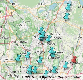 Mappa Via A. Furlanelli, 20833 Giussano MB, Italia (9.601)