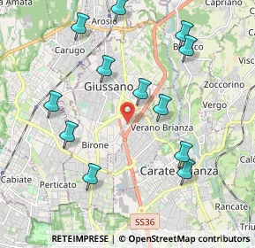 Mappa Via A. Furlanelli, 20833 Giussano MB, Italia (2.12917)