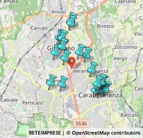 Mappa Via A. Furlanelli, 20833 Giussano MB, Italia (1.531)
