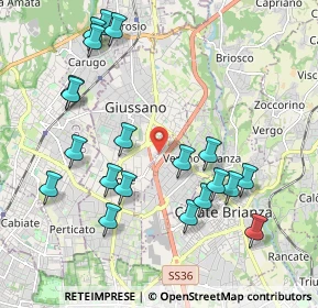 Mappa Via A. Furlanelli, 20833 Giussano MB, Italia (2.186)