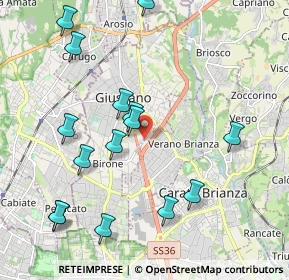 Mappa Via A. Furlanelli, 20833 Giussano MB, Italia (2.23933)