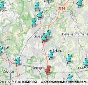 Mappa Via A. Furlanelli, 20833 Giussano MB, Italia (6.2265)
