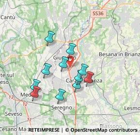 Mappa Via A. Furlanelli, 20833 Giussano MB, Italia (3.01182)
