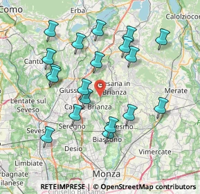 Mappa 20845 Besana in Brianza MB, Italia (7.56789)
